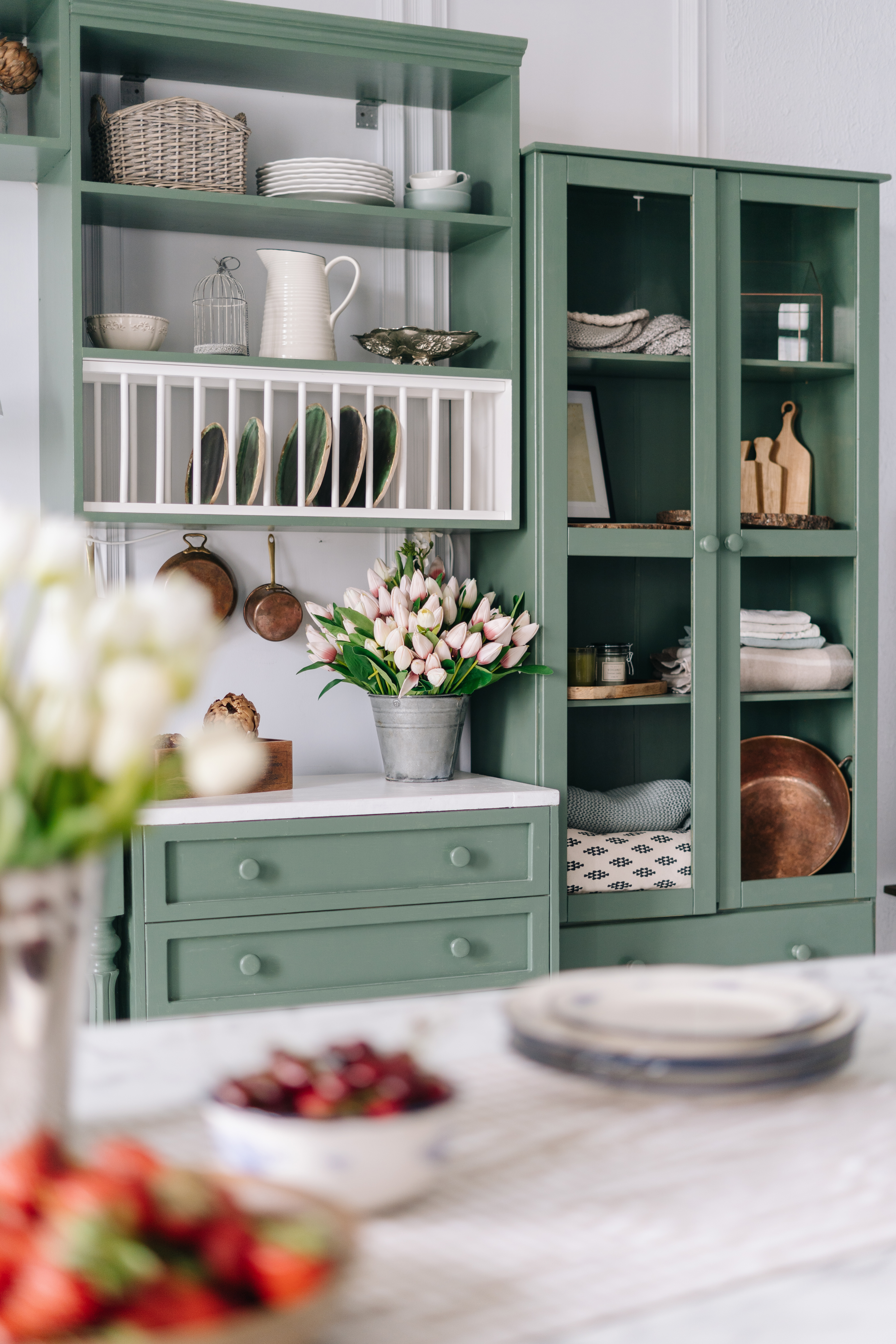 Custom fitted cabinets