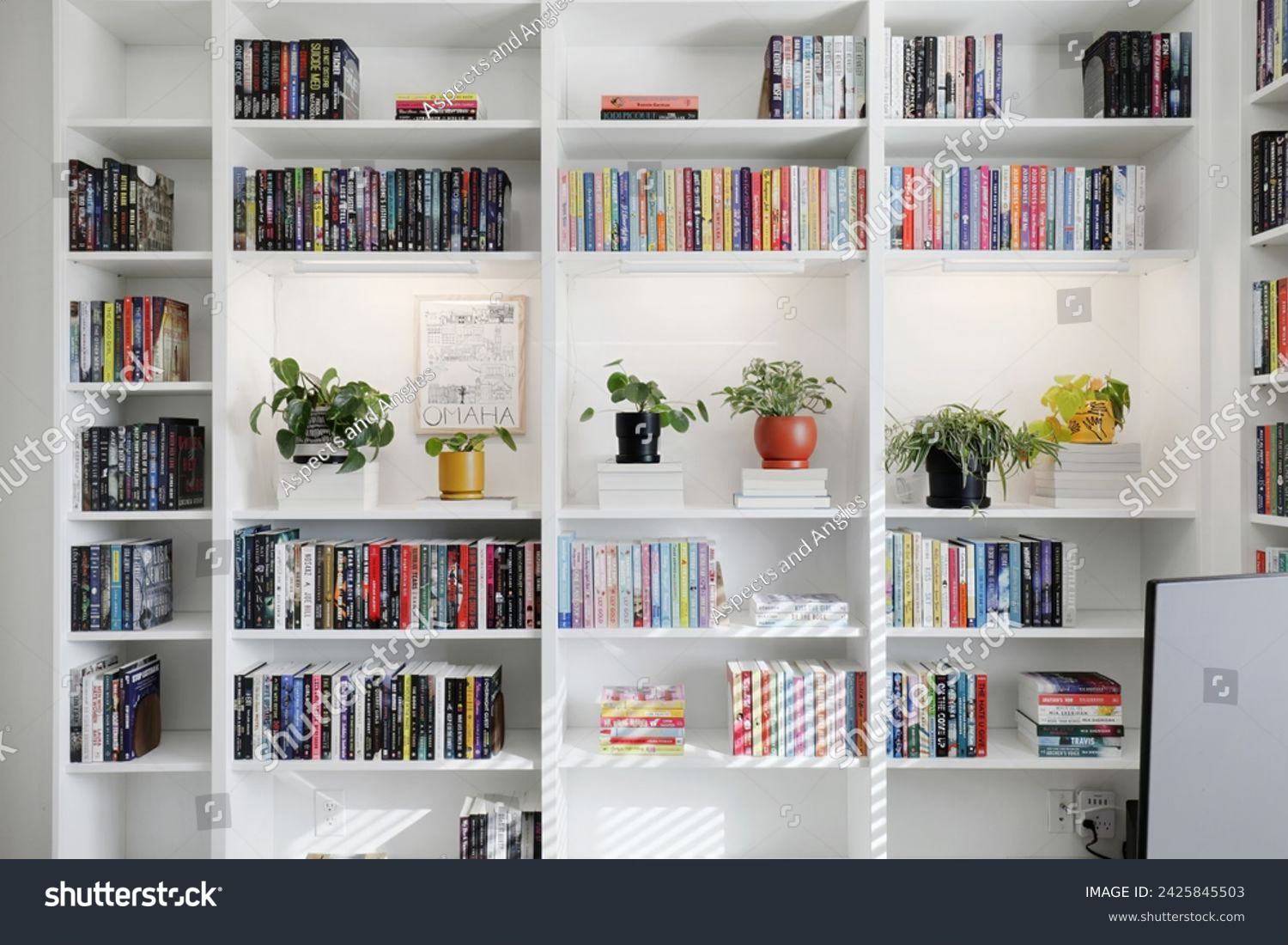 Custom fitted shelving units